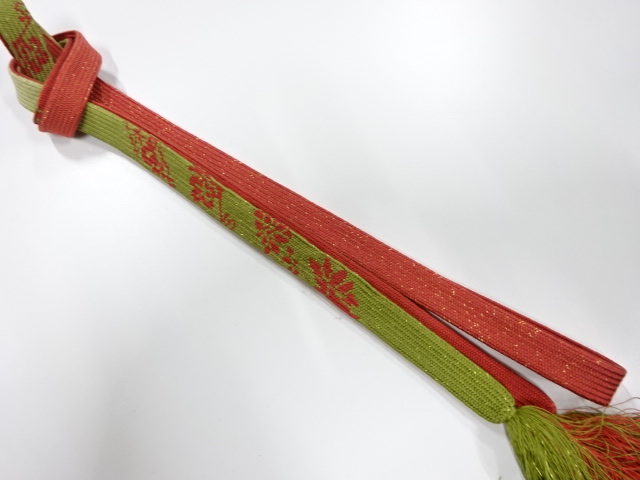 JAPANESE KIMONO / KORAI HAND-TIED OBIJIME